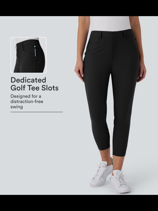 HALARA Pants - Women's Black Golf Capri Pants